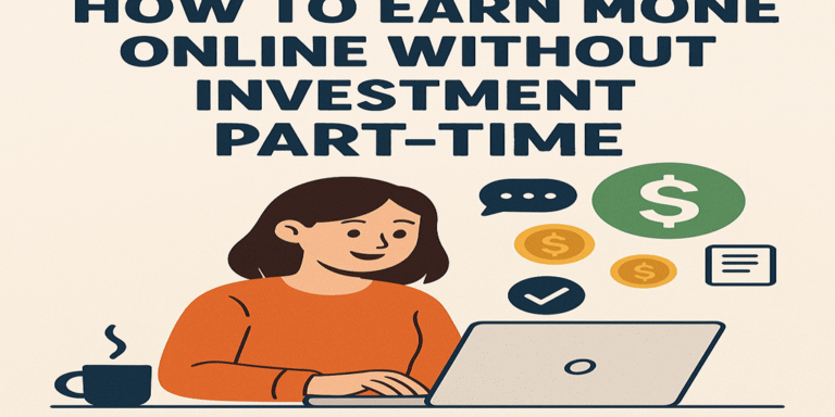 How to Earn Money Online Without Investment Part-Time